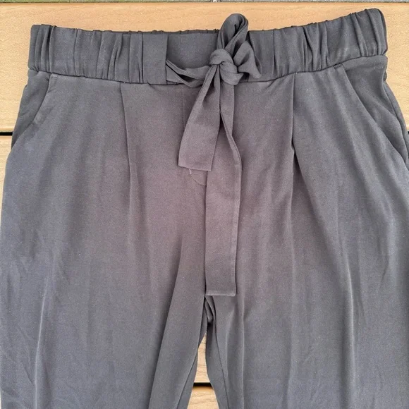 Express Womens Pants Black Size S Ankle High Rise Belted - Picture 2 of 7